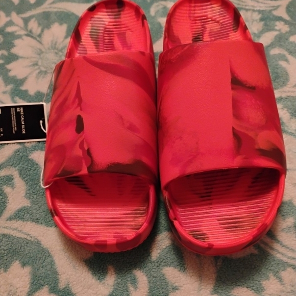 Red Slide Sandals - Picture 2 of 8